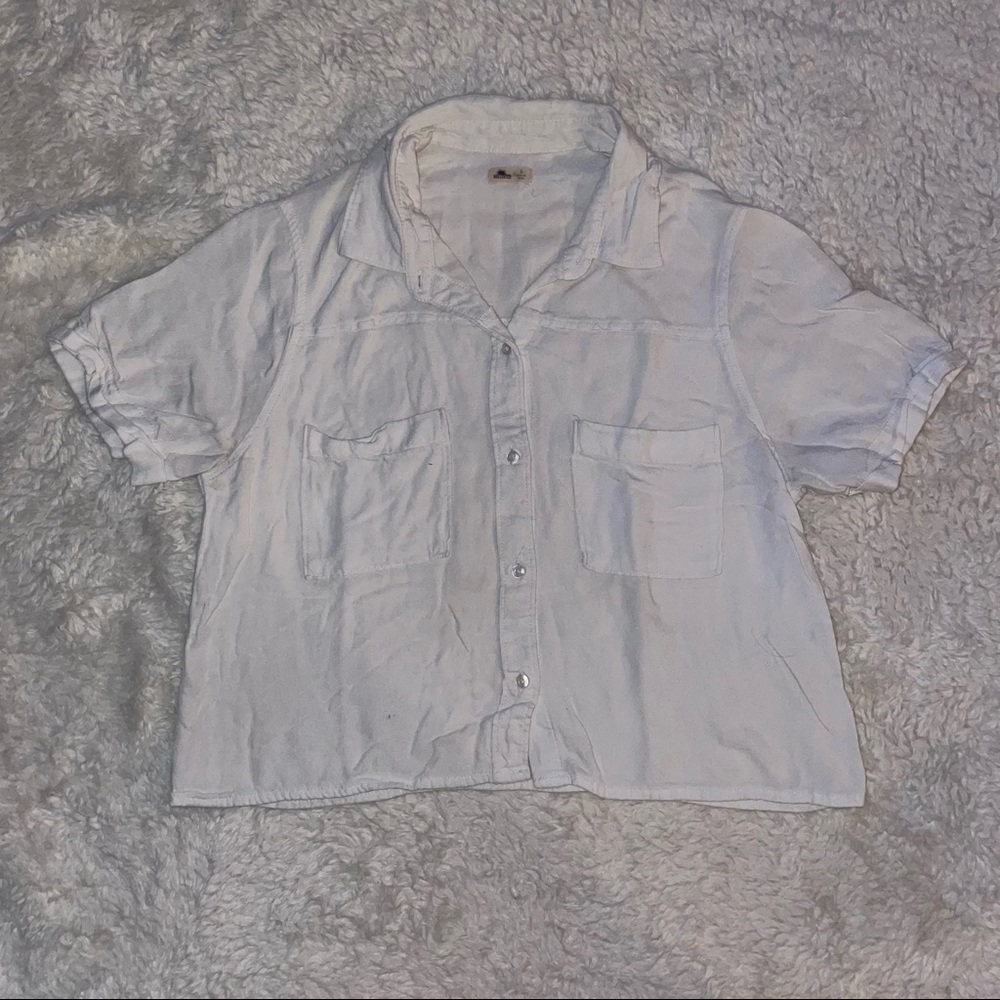 White Hollister Button Up